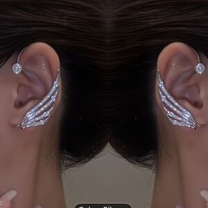 Elegant Silver Wing Earrings